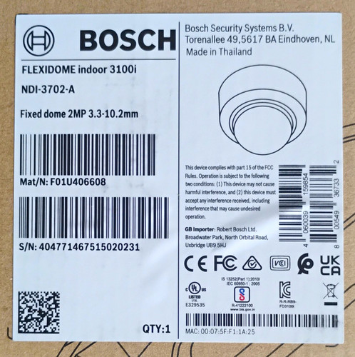 Bosch flexidome indoor 3100i - flexidome,